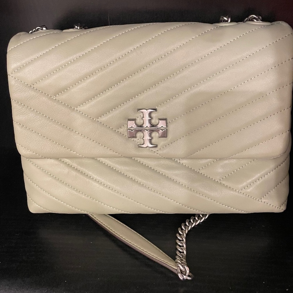 TORY BURCH Kira Chevron Leather Convertible Shoulder Bag